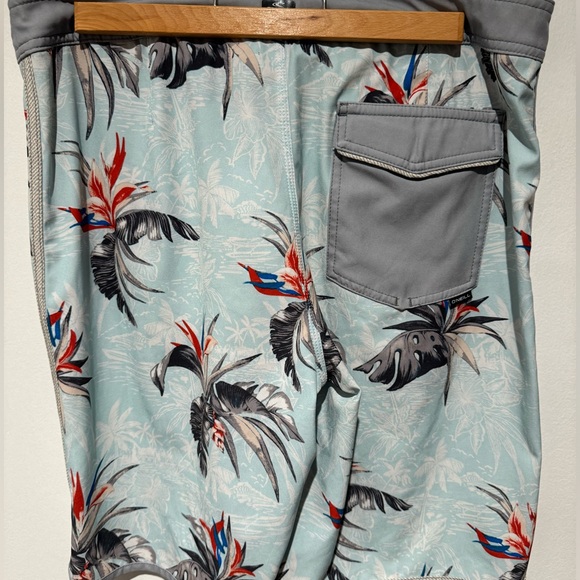 O’Neill Hyperfreak Size 34 Floral Board Shorts Swim Trunks - Picture 4 of 6
